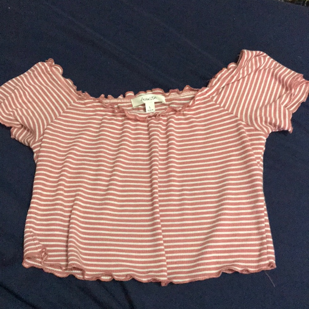 off the shoulder crop top
